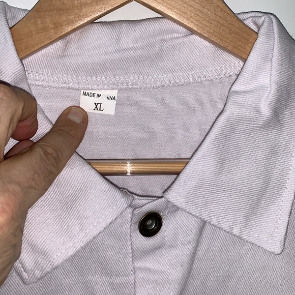 Ladies White Trucker Jacket from Amazon size ladies XL. Worn once. - Picture 3 of 10